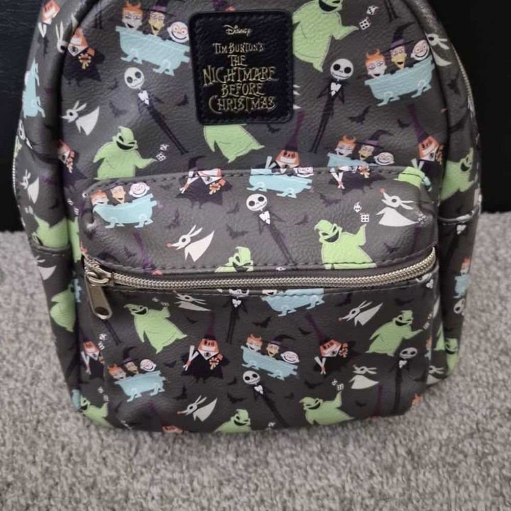 Disney Nightmare Before Christmas Character Backpack - Black and Green